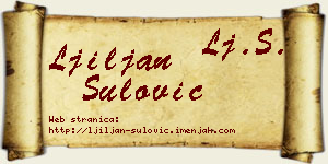 Ljiljan Šulović vizit kartica
